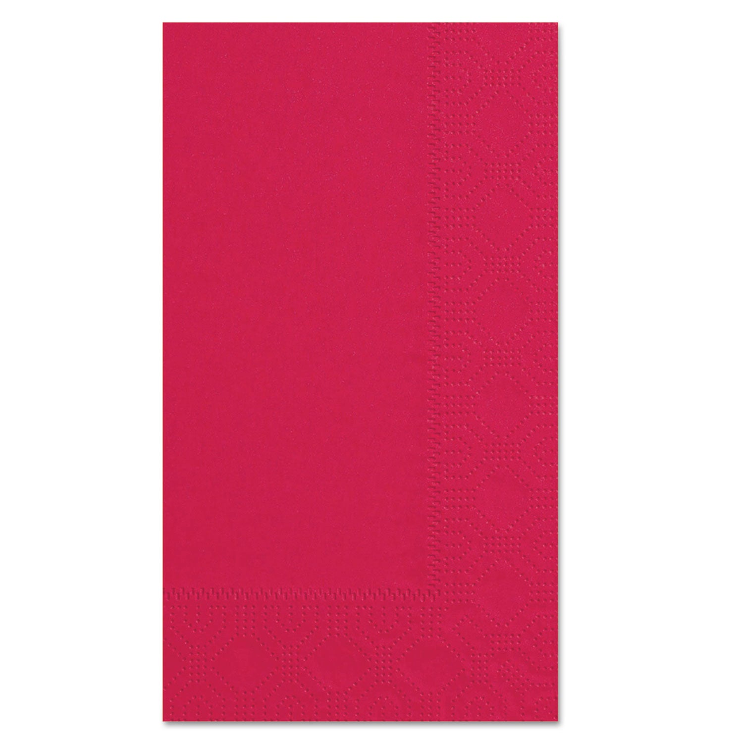 Dinner Napkins, 2-Ply, 15 x 17, Red, 1000/Carton