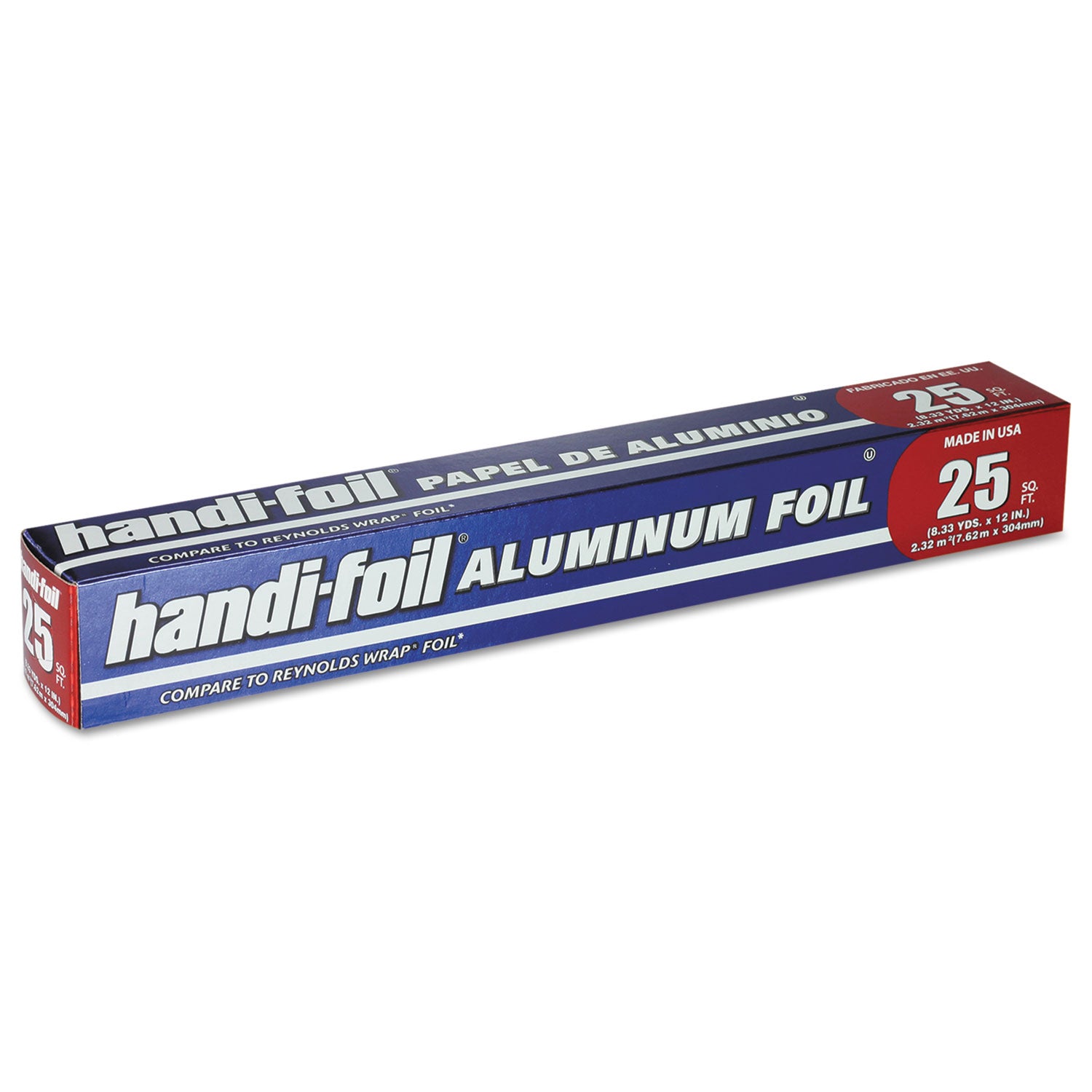 Aluminum Foil Roll, 12" x 25 ft, 24 Rolls/Carton