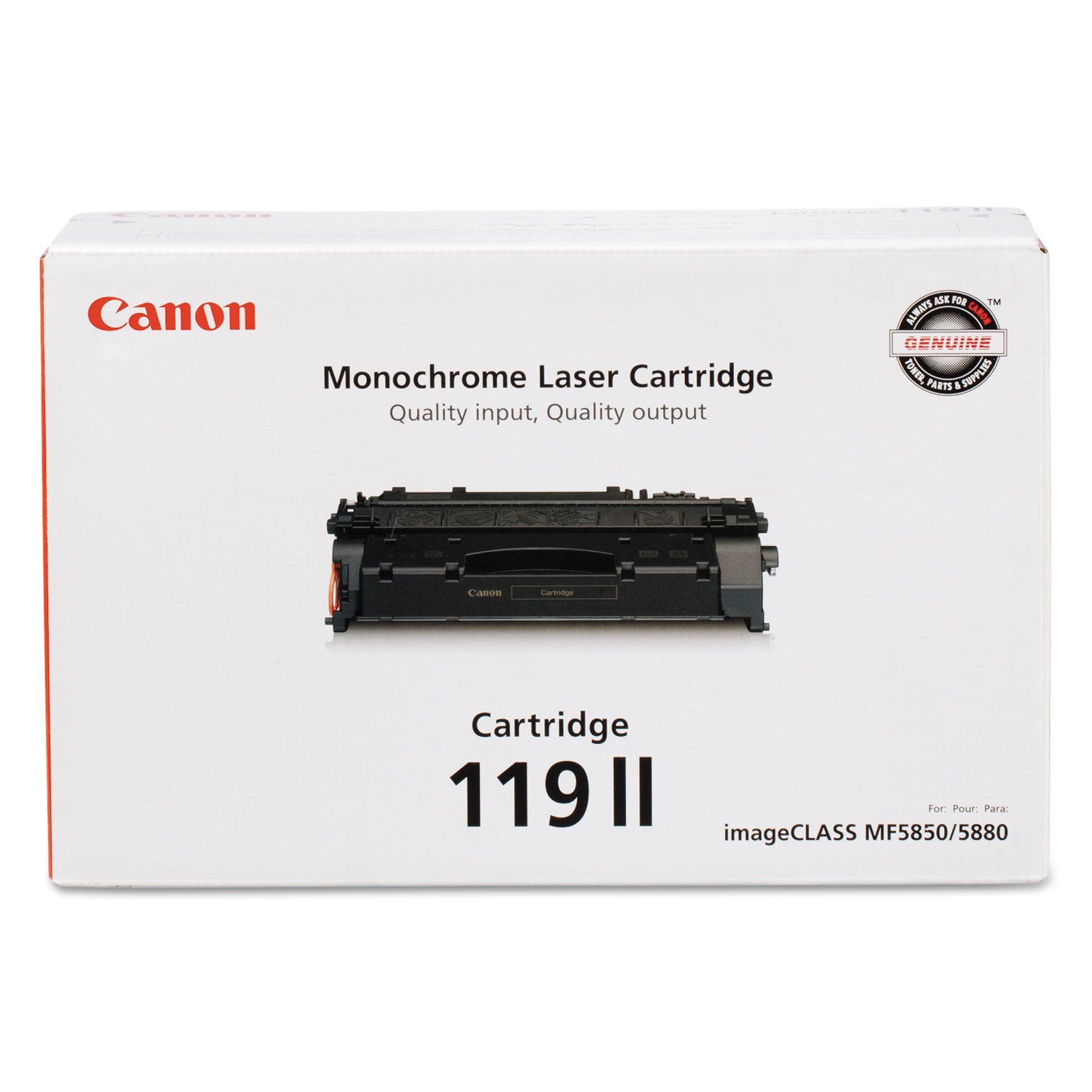 3480B001 (CRG-119 II) High-Yield Toner, 6,400 Page-Yield, Black