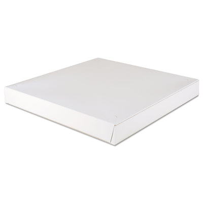 Lock-Corner Pizza Boxes, 16 x 16 x 1.88, White, Paper, 100/Carton - Flipcost