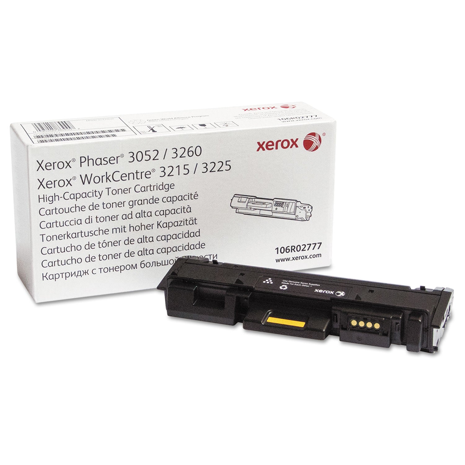 106R02777 High-Yield Toner, 3,000 Page-Yield, Black