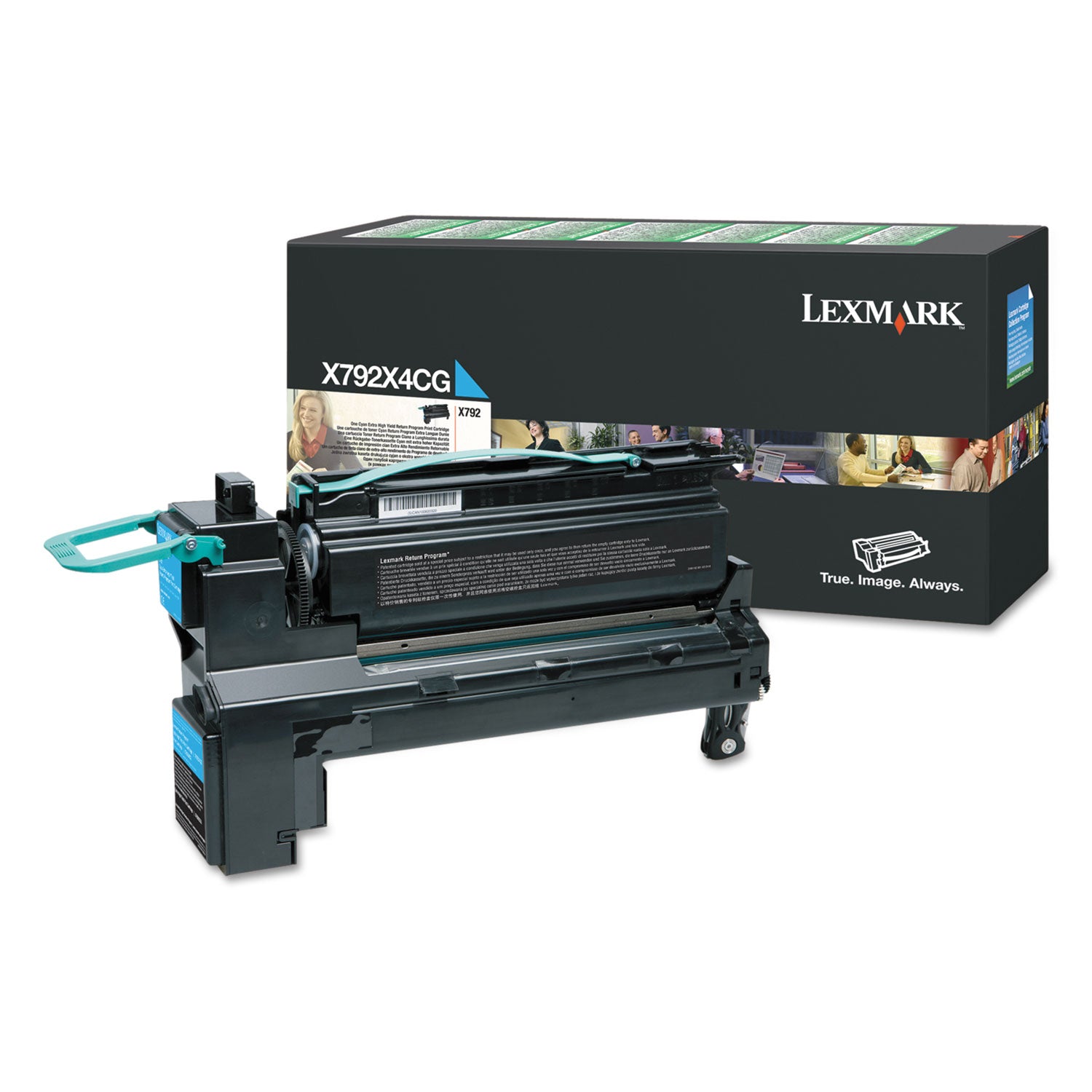 X792X4CG Return Program Extra High-Yield Toner, 20,000 Page-Yield, Cyan