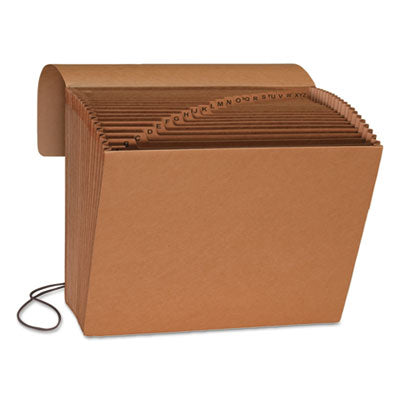 Smead™ Indexed Expanding Kraft Files Elastic Closure 1/21-Cut Tabs, Letter Size, Kraft Flipcost Flipcost