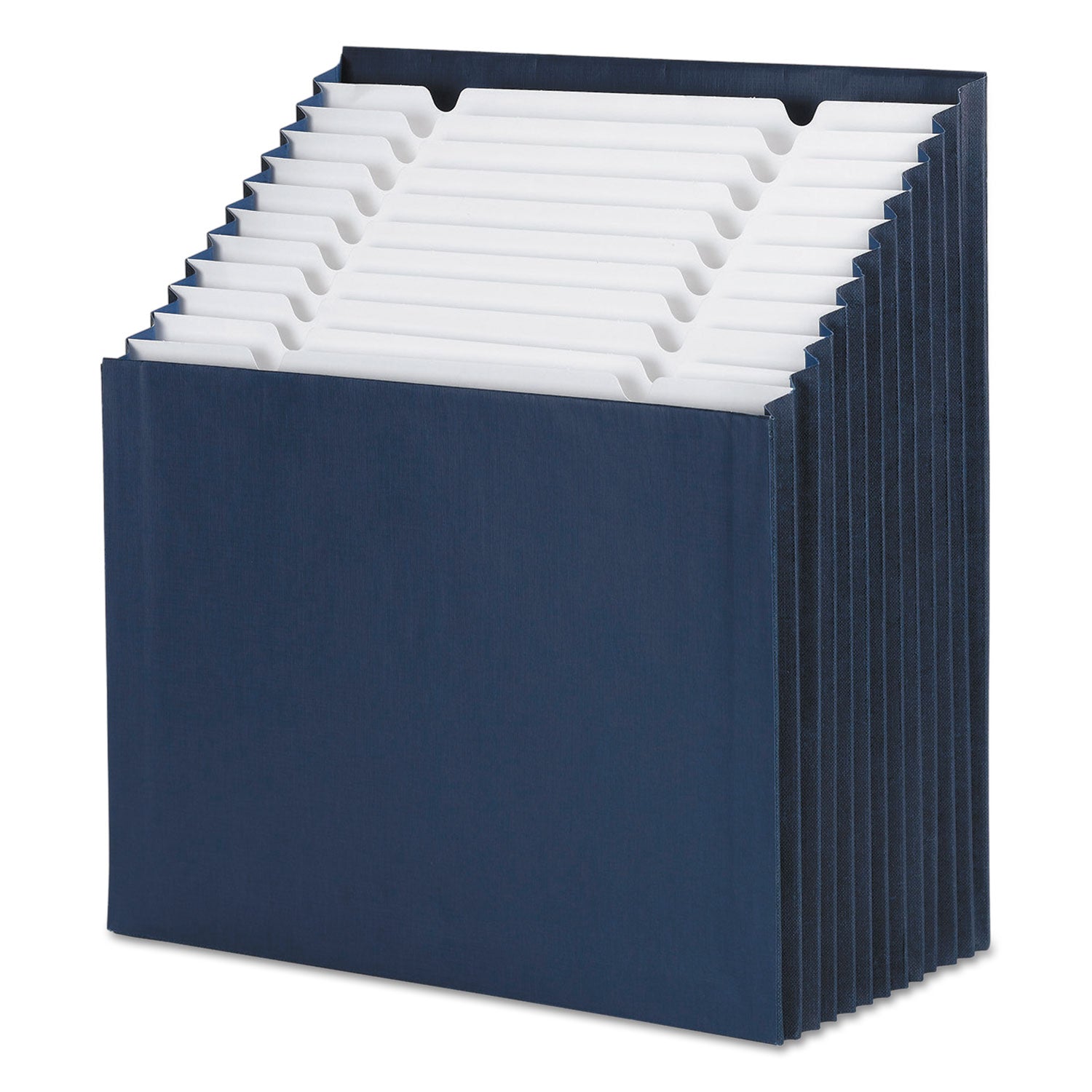 Smead™ Stadium File, 12 Sections, 1/12-Cut Tabs, Letter Size, Navy