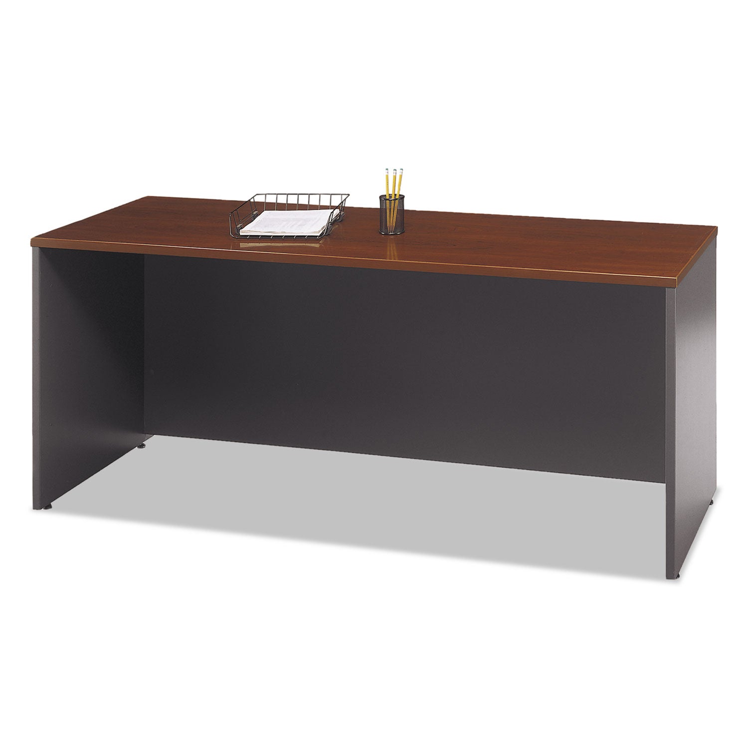 Bush® Series C Collection 72W Credenza Shell, 71.13w x 23.38d x 29.88h, Hansen Cherry