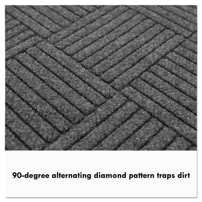Guardian EcoGuard Diamond Floor Mat, Single Fan, 36 x 72, Charcoal - Flipcost