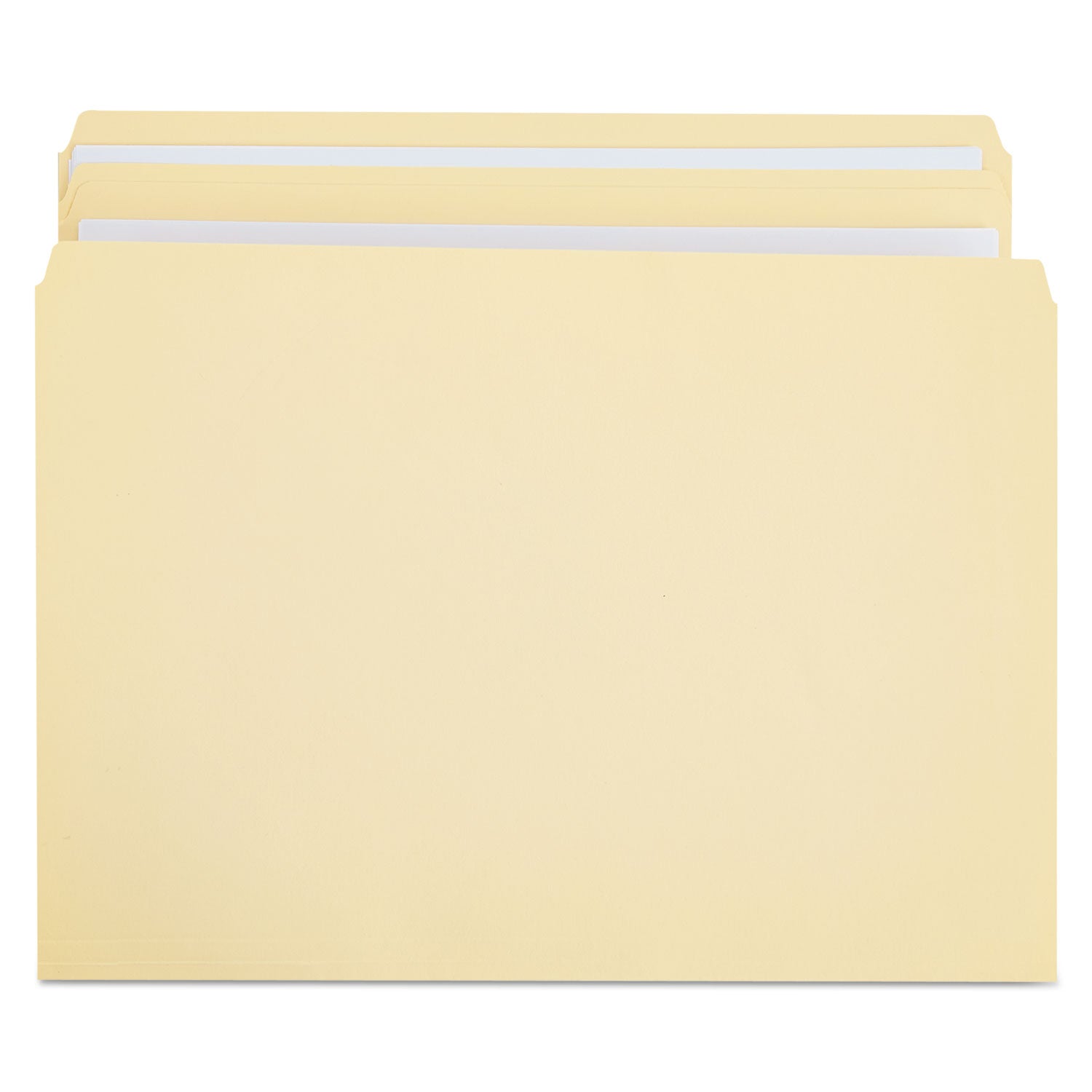 Universal® Double-Ply Top Tab Manila File Folders, Straight Tabs, Legal Size, 0.75" Expansion, Manila, 100/Box