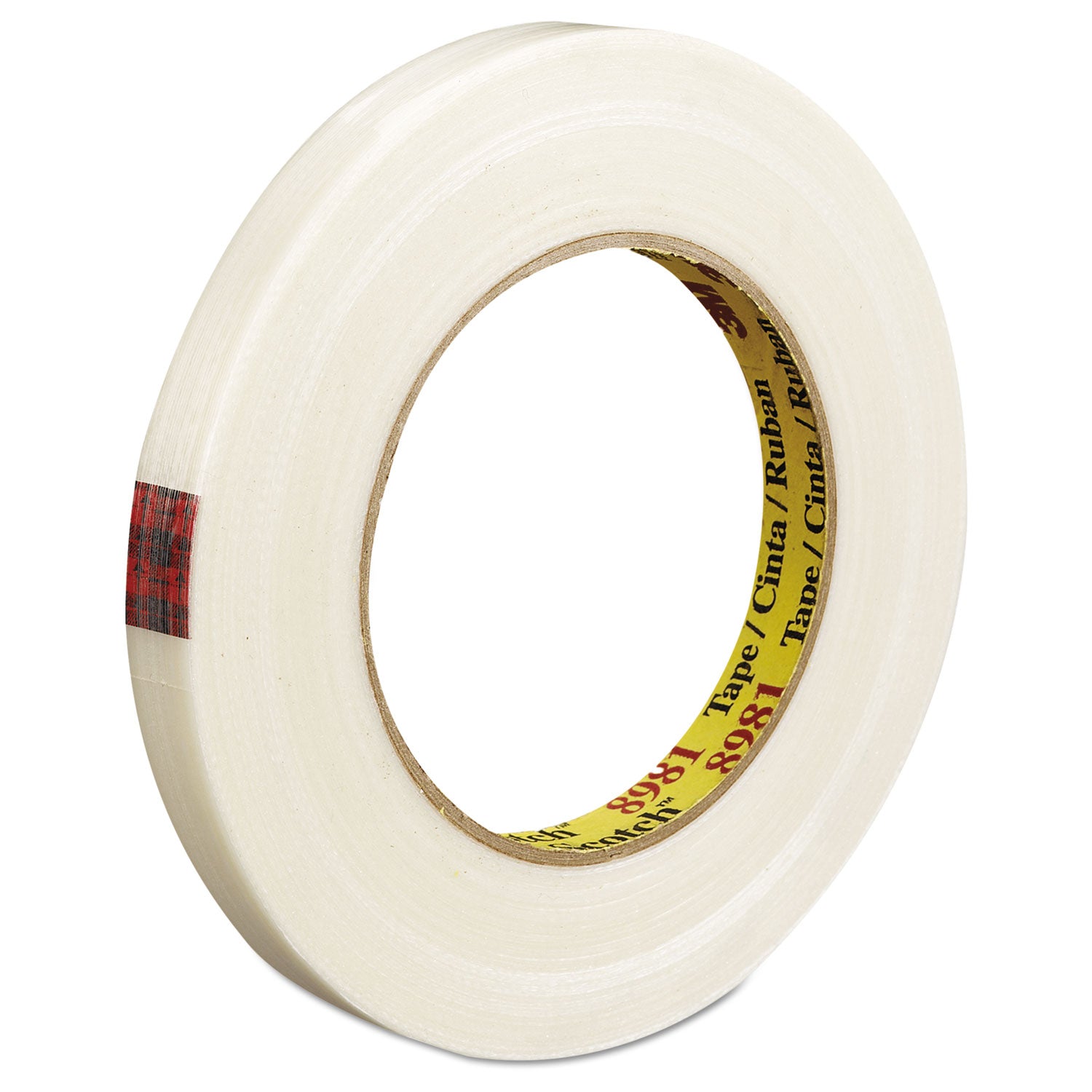 Filament Tape 898, 3" Core, 24 mm x 55 m, Clear