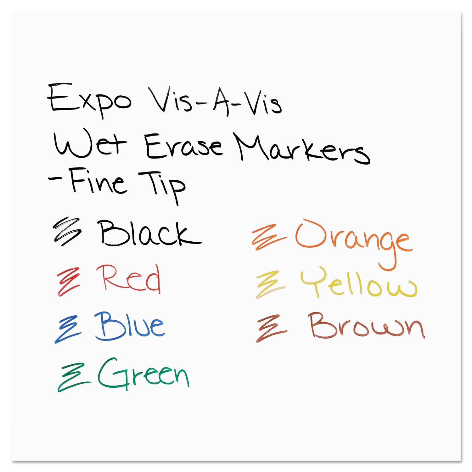 EXPO® Vis-a-Vis Wet Erase Marker, Fine Bullet Tip, Red, Dozen