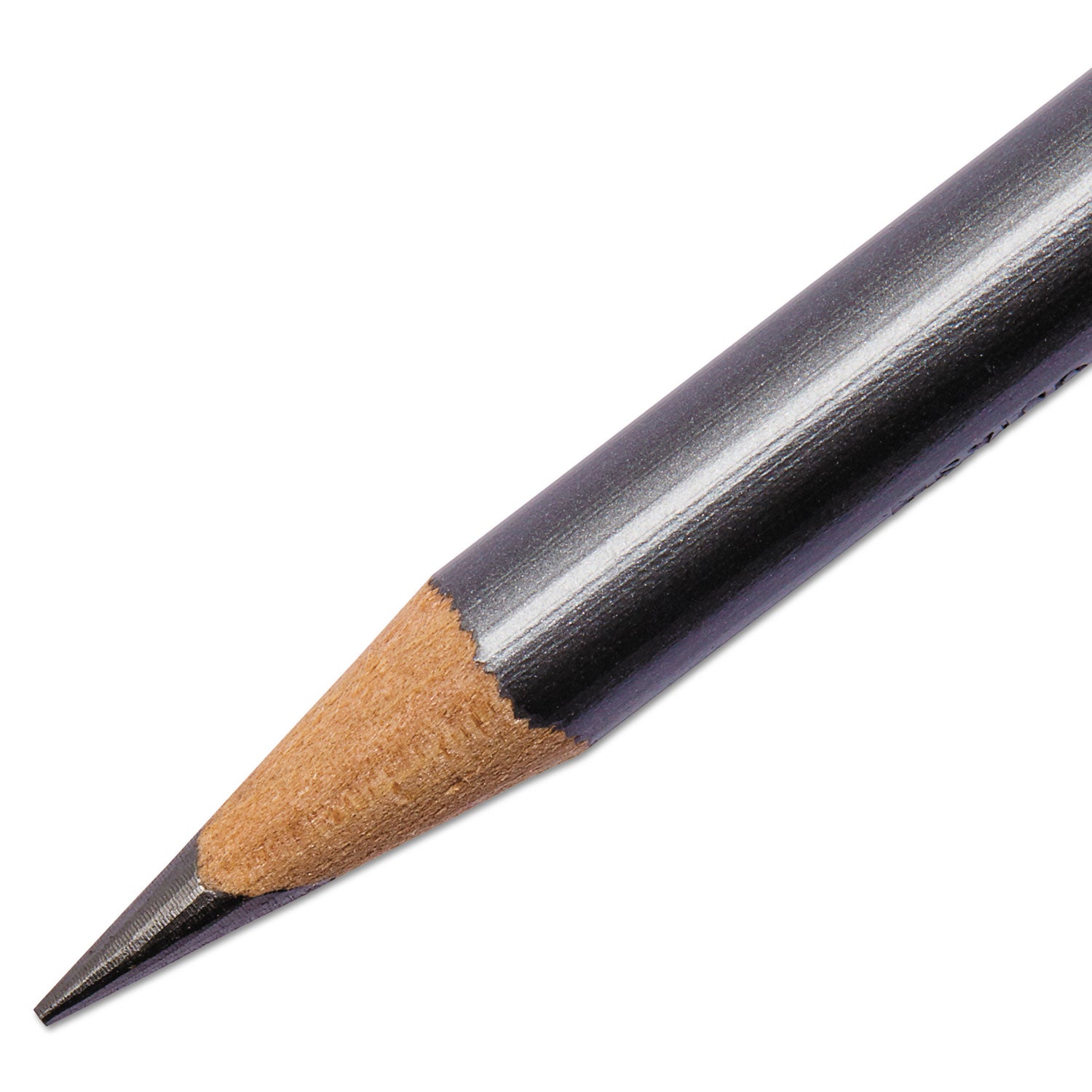 Prismacolor® EBONY Sketching Pencil, 4 mm, 2B, Jet Black Lead, Black Matte Barrel, Dozen