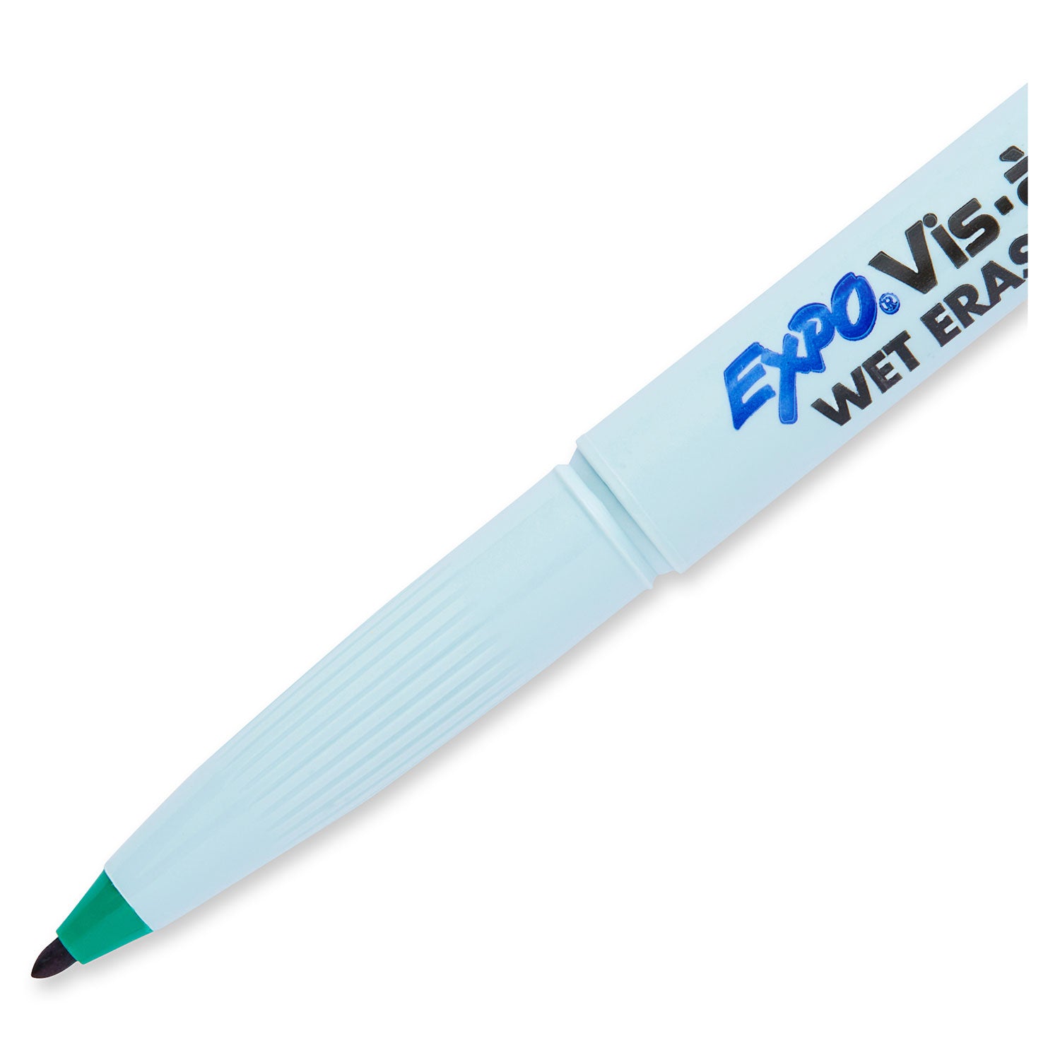 EXPO® Vis-a-Vis Wet Erase Marker, Fine Bullet Tip, Green, Dozen