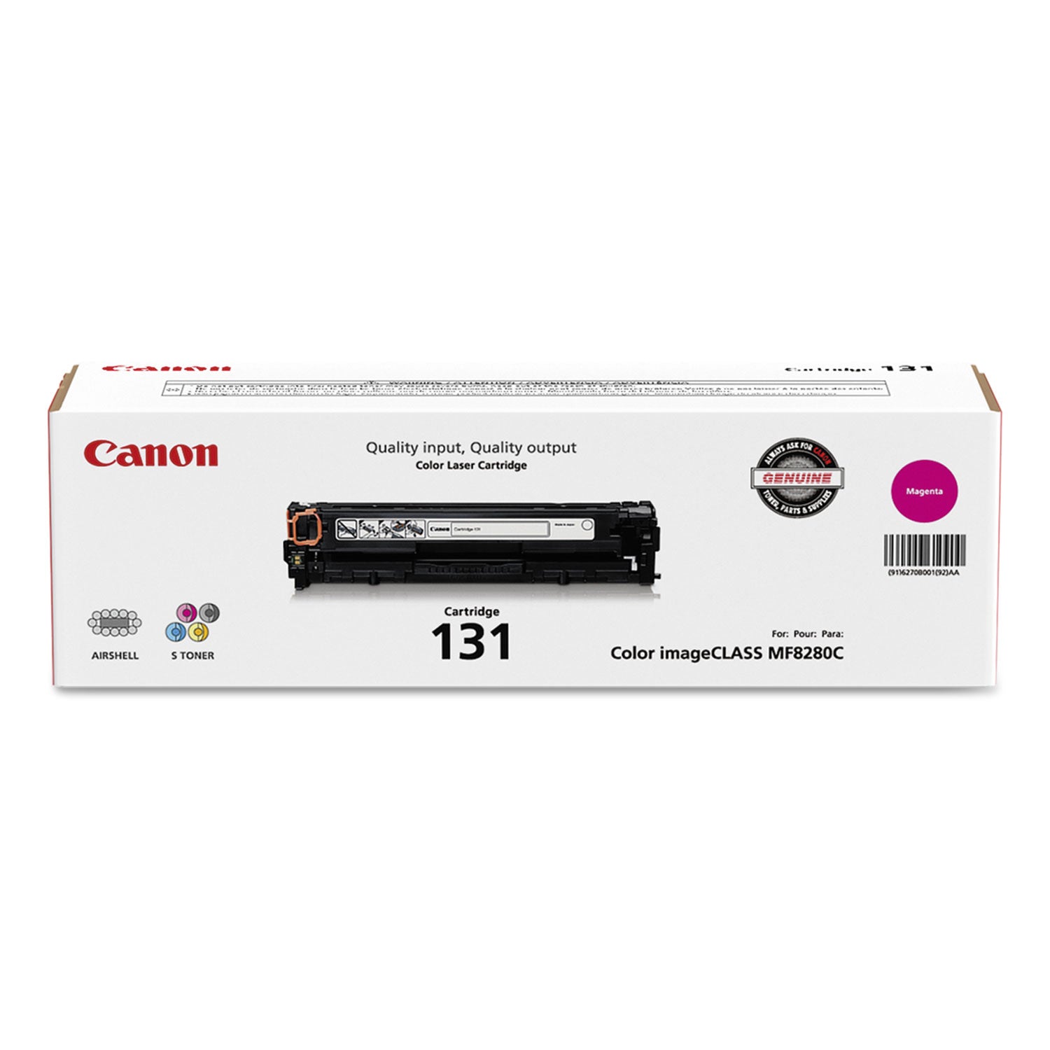 6270B001 (CRG-131) Toner, 1,500 Page-Yield, Magenta