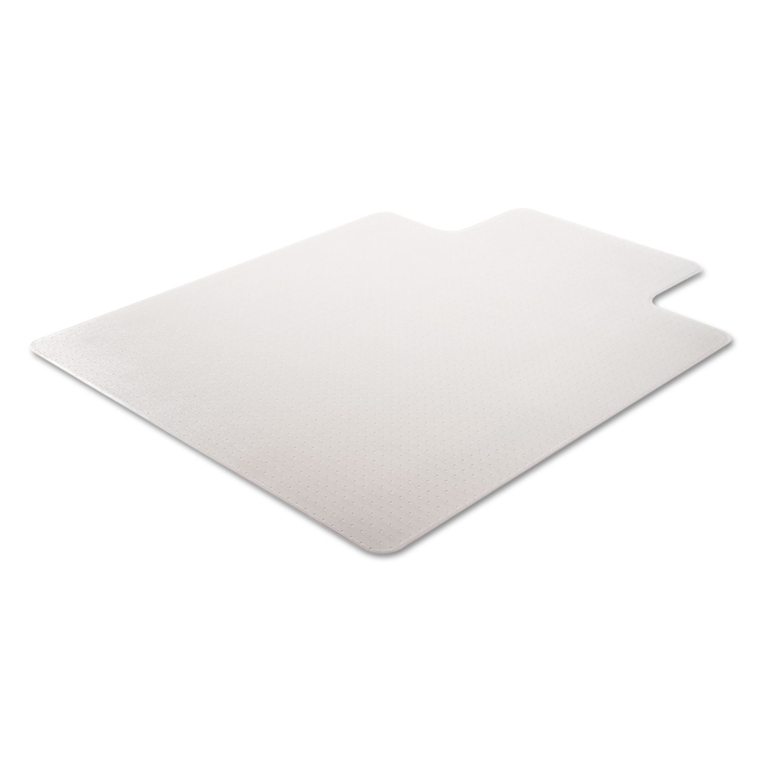 deflecto® DuraMat Moderate Use Chair Mat for Low Pile Carpet, 46 x 60, Wide Lipped, Clear