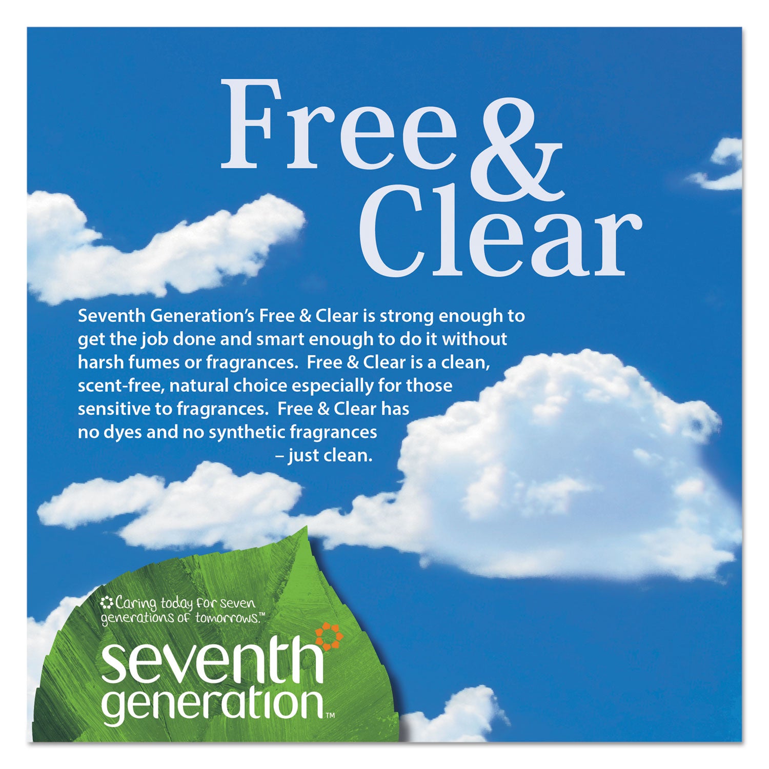 Seventh Generation® Natural Laundry Detergent Packs, Powder, Unscented, 45 Packets/Pack, 8/Carton