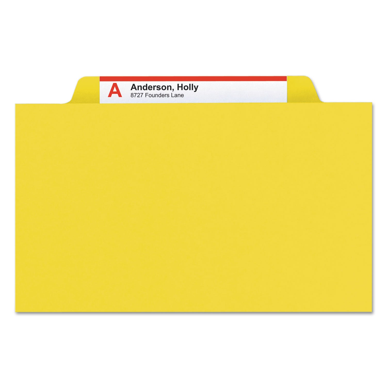 Smead™ 6-Section Pressboard Top Tab Pocket Classification Folders, 6 SafeSHIELD Fasteners, 2 Dividers, Legal Size, Yellow, 10/Box