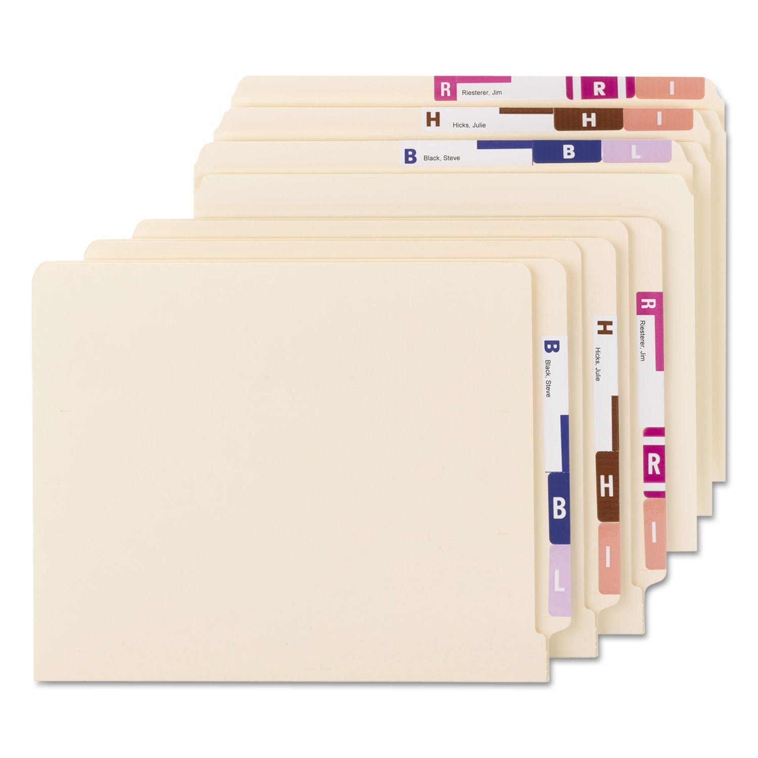 Smead™ AlphaZ Color-Coded Labels Starter Set, A-Z, 1 x 1.63, Assorted, 10/Sheet, 220 Sheets/Box