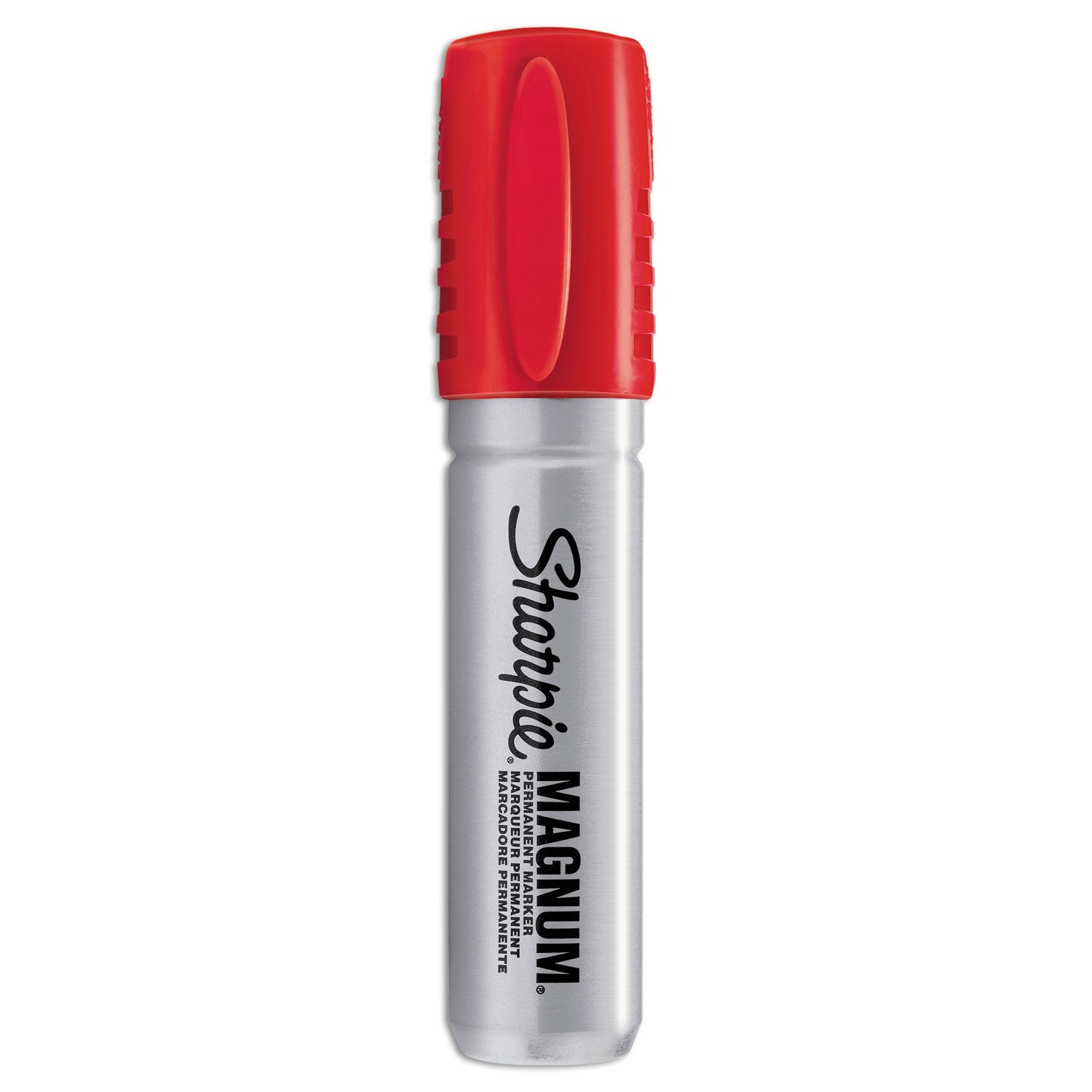 Magnum Permanent Marker, Broad Chisel Tip, Red