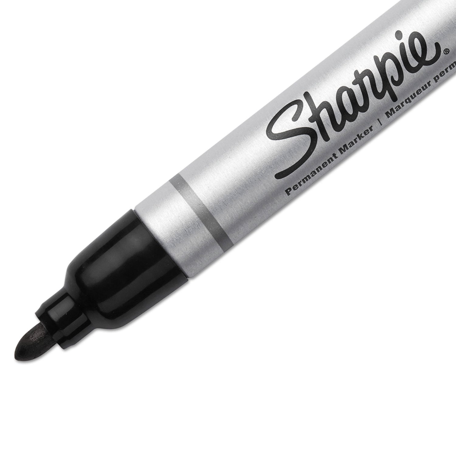 Sharpie® Durable Metal Barrel Permanent Marker, Medium Bullet Tip, Black