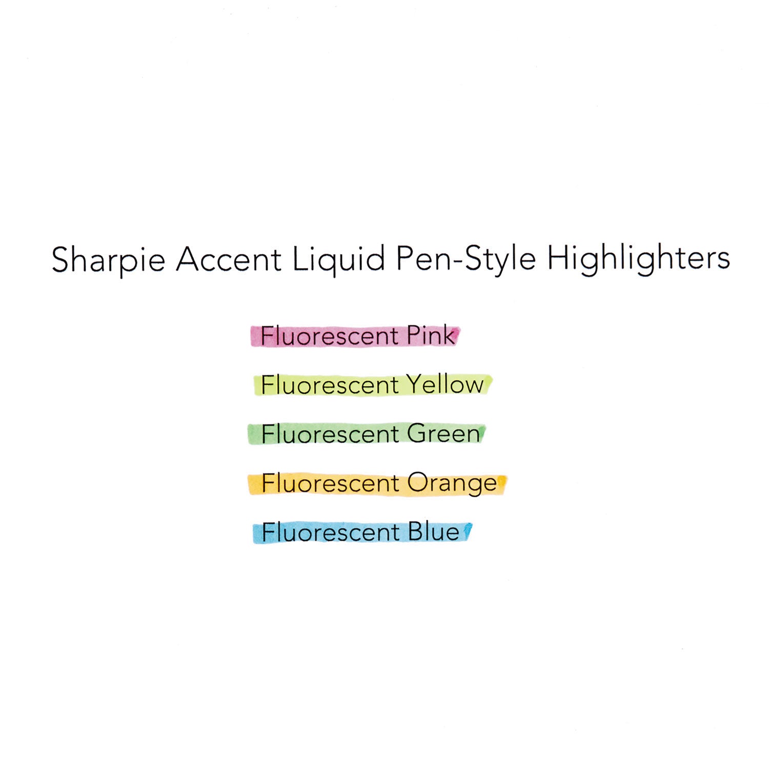 Sharpie® Liquid Pen Style Highlighters, Fluorescent Yellow Ink, Chisel Tip, Yellow/Black/Clear Barrel, Dozen