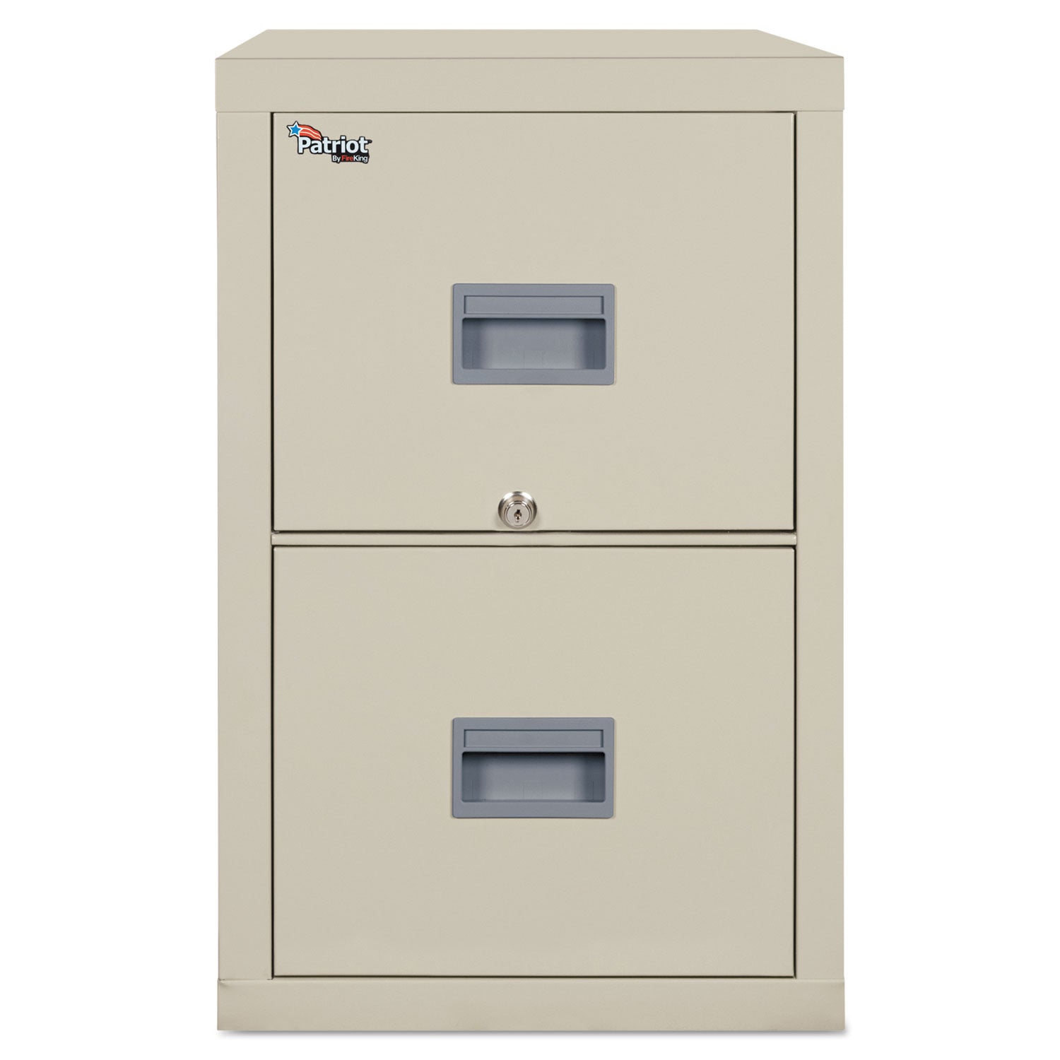 Patriot by FireKing Insulated Fire File, 1-Hour Fire Protection, 2 Legal/Letter File Drawers, Parchment, 17.75 x 25 x 27.75