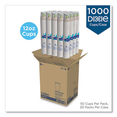 Dixie® PerfecTouch Paper Hot Cups, 12 oz, Coffee Haze Design, 50/Sleeve, 20 Sleeves/Carton - Flipcost