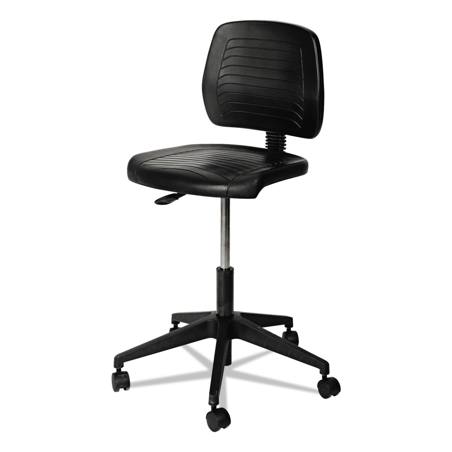 Alera® Alera WL Series Workbench Stool, Supports Up to 250 lb, 17.25" to 25" Seat Height, Black