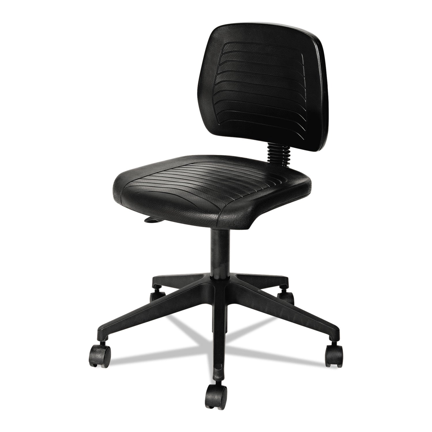 Alera® Alera WL Series Workbench Stool, Supports Up to 250 lb, 17.25" to 25" Seat Height, Black