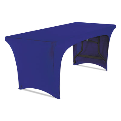 iGear Fabric Table Cover, Open Design, Polyester/Spandex, 30" x 72", Blue Flipcost Flipcost
