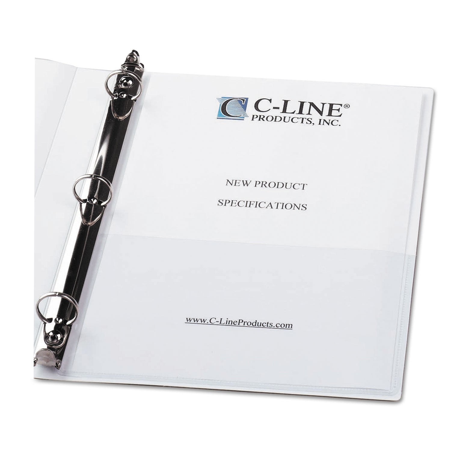 C-Line® Peel and Stick Add-On Filing Pockets, 25", 11 x 8.5, 10/Pack