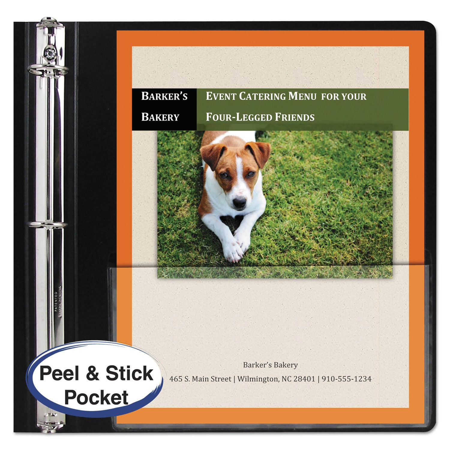 C-Line® Peel and Stick Add-On Filing Pockets, 25", 11 x 8.5, 10/Pack