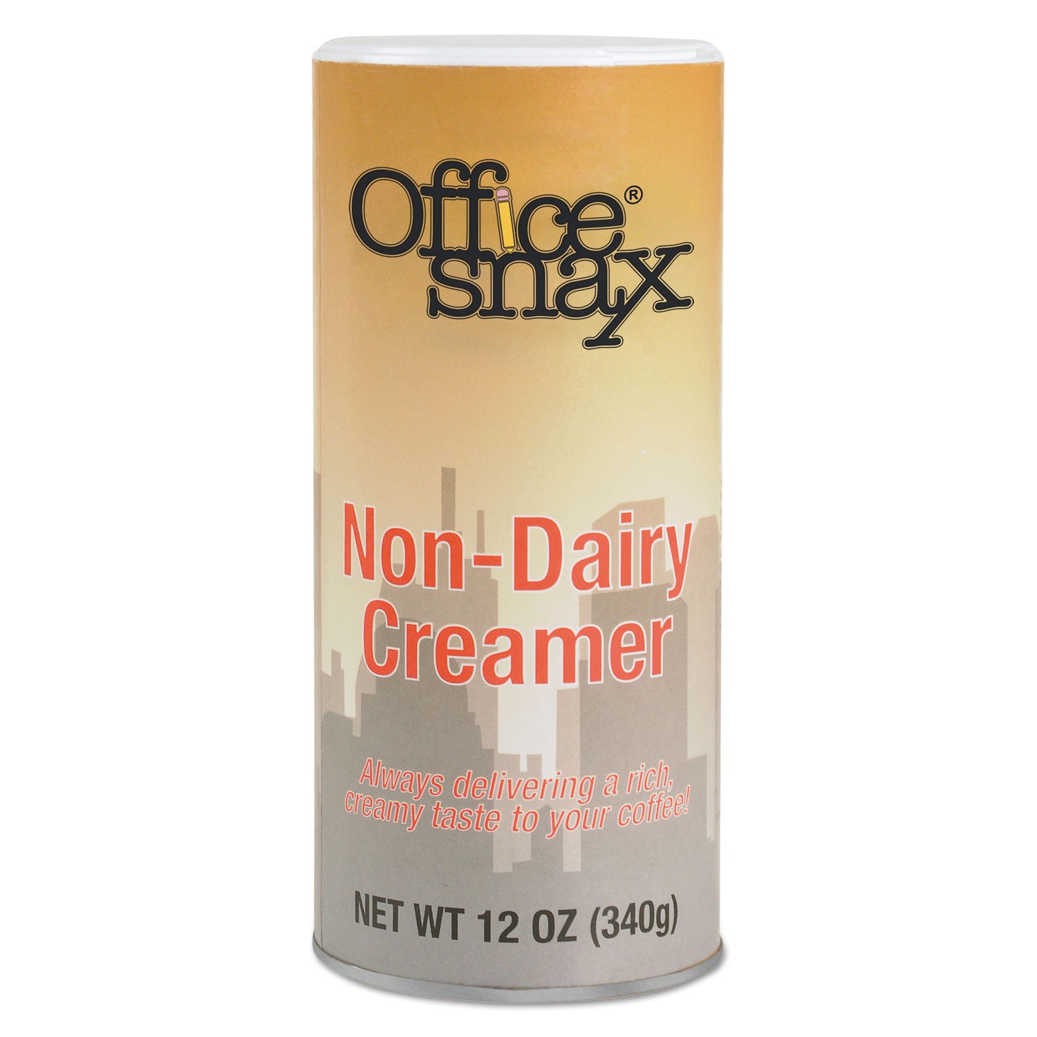 Office Snax® Reclosable Powdered Non-Dairy Creamer, 12 oz Canister, 3/Pack