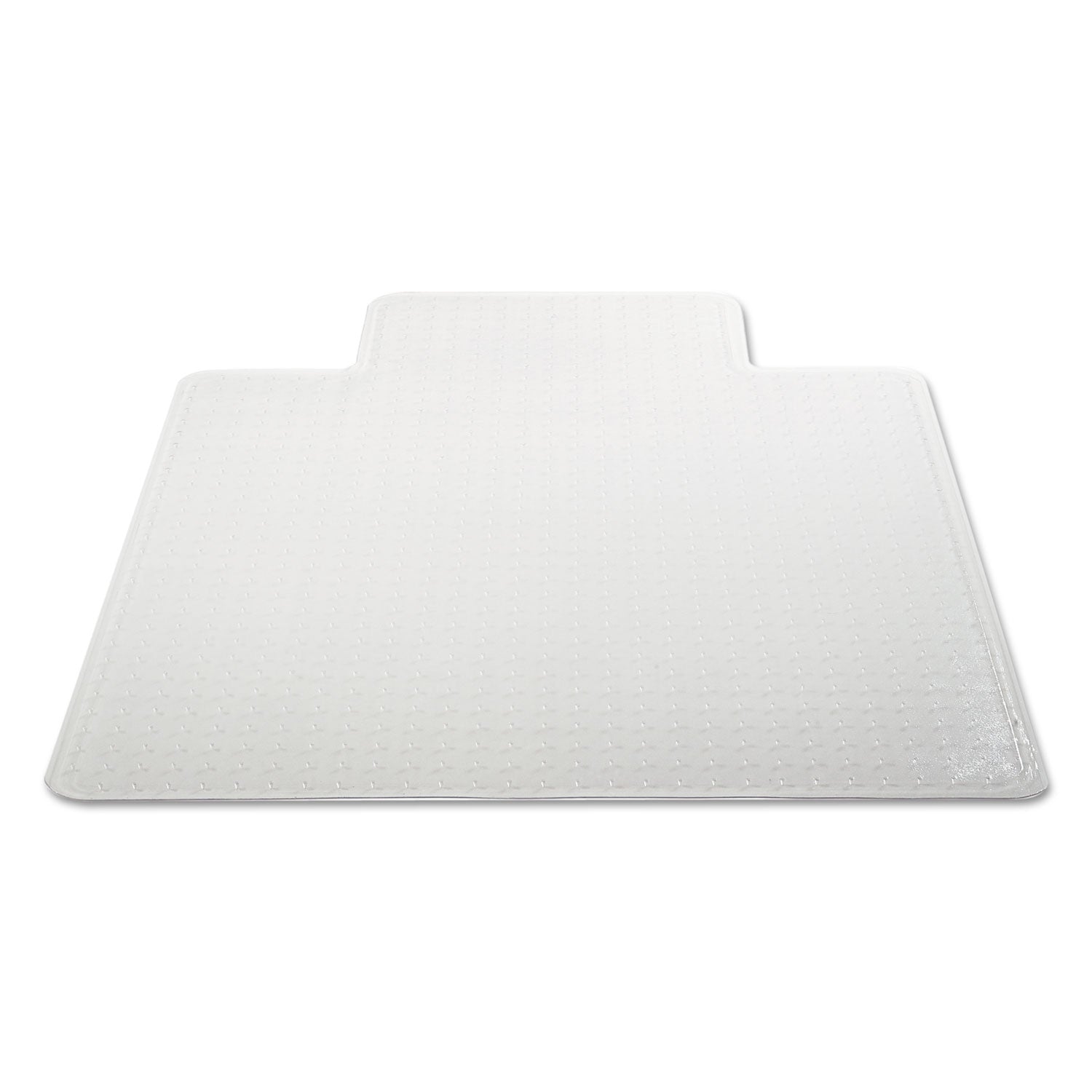 Alera® Moderate Use Studded Chair Mat for Low Pile Carpet, 45 x 53, Wide Lipped, Clear