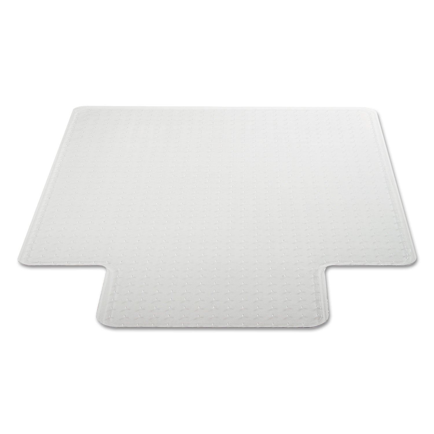 Alera® Moderate Use Studded Chair Mat for Low Pile Carpet, 45 x 53, Wide Lipped, Clear