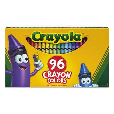 BINNEY & SMITH / CRAYOLA Classic Color Crayons in Flip-Top Pack with Sharpener, 96 Colors/Pack - Flipcost