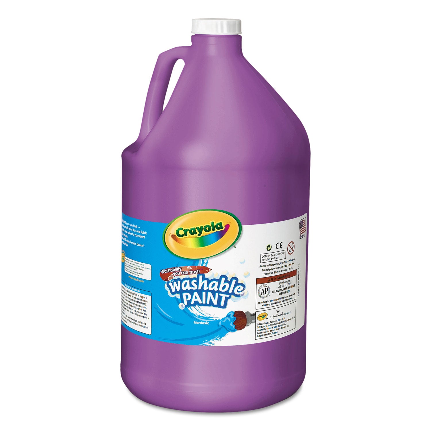 Washable Paint, Violet, 1 gal Bottle