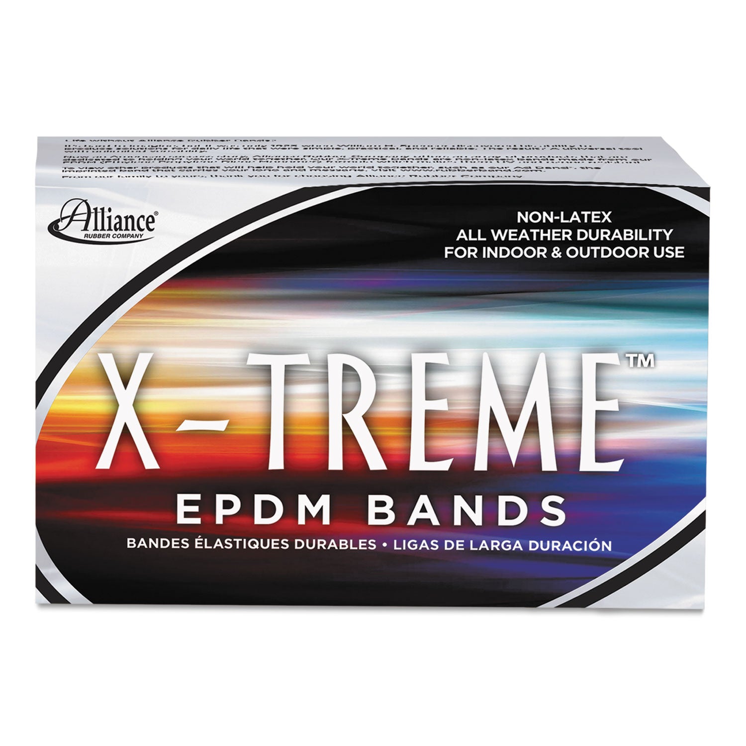 Alliance® X-Treme Rubber Bands, Size 117B, 0.08" Gauge, Lime Green, 1 lb Box, 200/Box