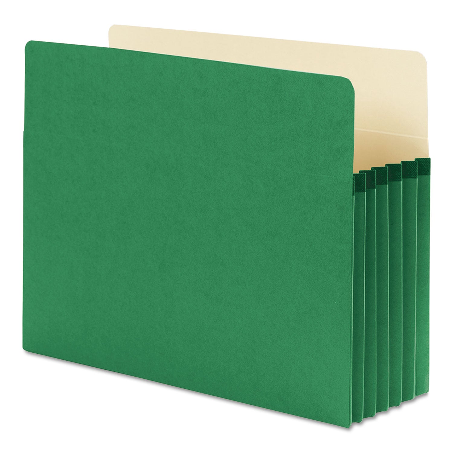 Smead™ Colored File Pockets, 5.25" Expansion, Letter Size, Green