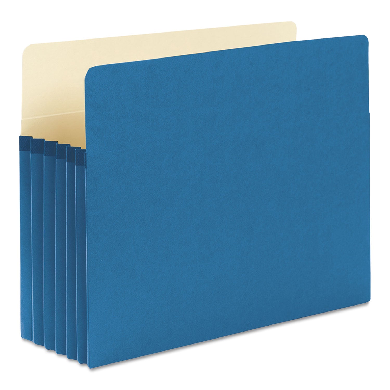 Smead™ Colored File Pockets, 5.25" Expansion, Letter Size, Blue