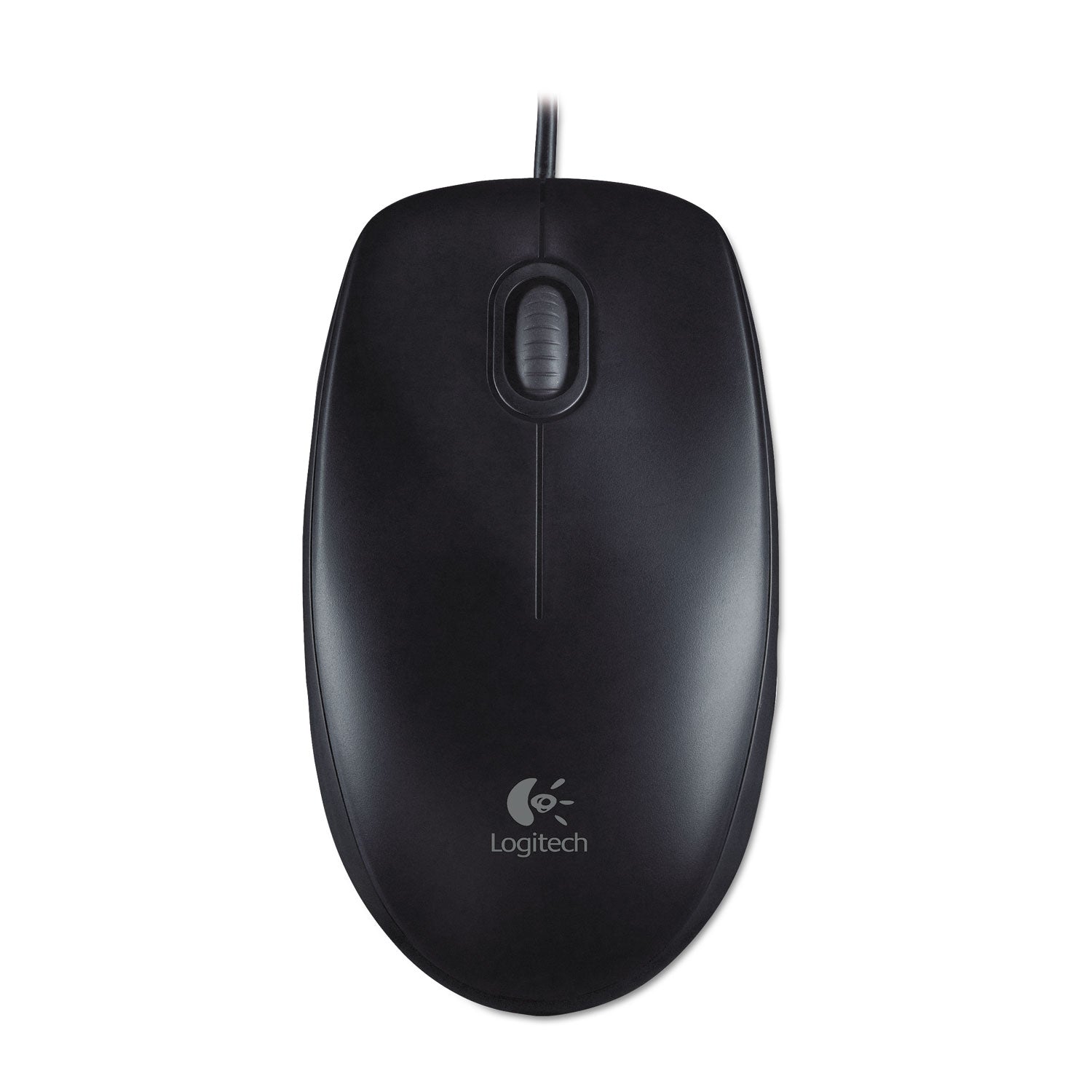 Logitech® B100 Optical USB Mouse, USB 2.0, Left/Right Hand Use, Black