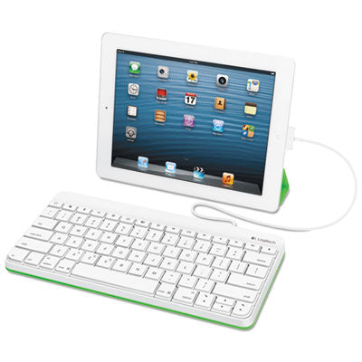 Logitech® Wired Keyboard for iPad, Apple Lightning, White - Flipcost