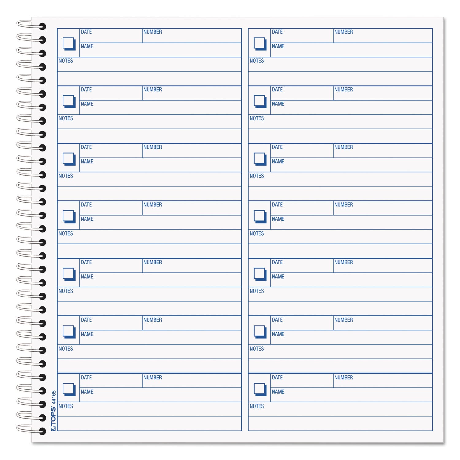 Voice Mail Message Book, One-Part (No Copies), 4 x 1.14, 14 Forms/Sheet, 1,400 Forms Total