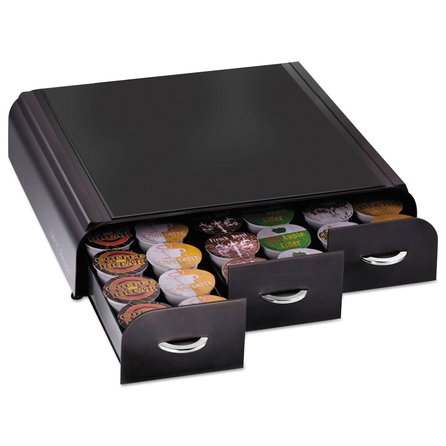 Mind Reader Anchor 36 Capacity Coffee Pod Drawer, 13.46 x 12.87 x 2.72, Black