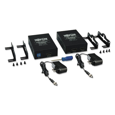 HDMI Over CAT5/CAT6 Active Extender Kit, Box-Style Transmitter/Receiver, Black Flipcost Flipcost