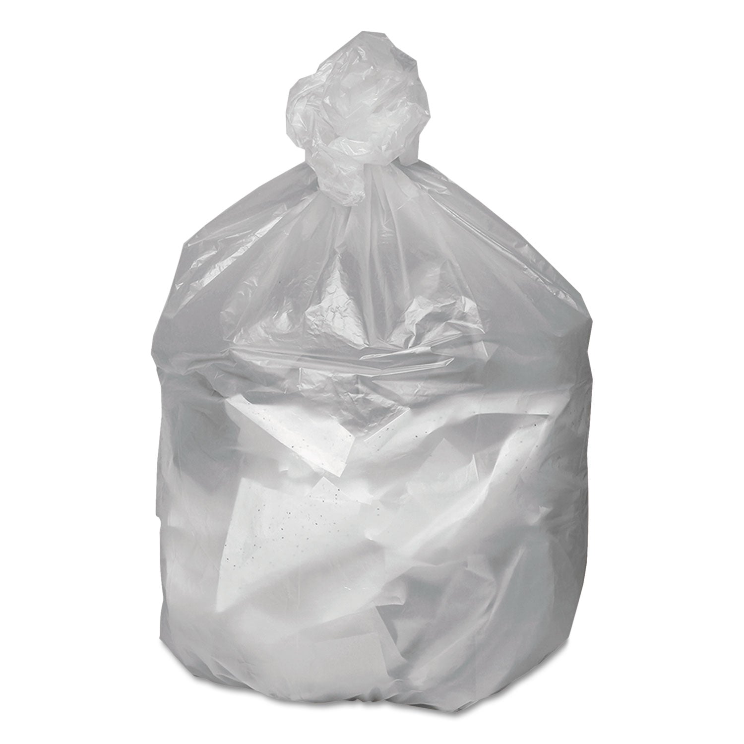 Good 'n Tuff® Waste Can Liners, 16 gal, 6 mic, 24" x 31", Natural, 50 Bags/Roll, 20 Rolls/Carton