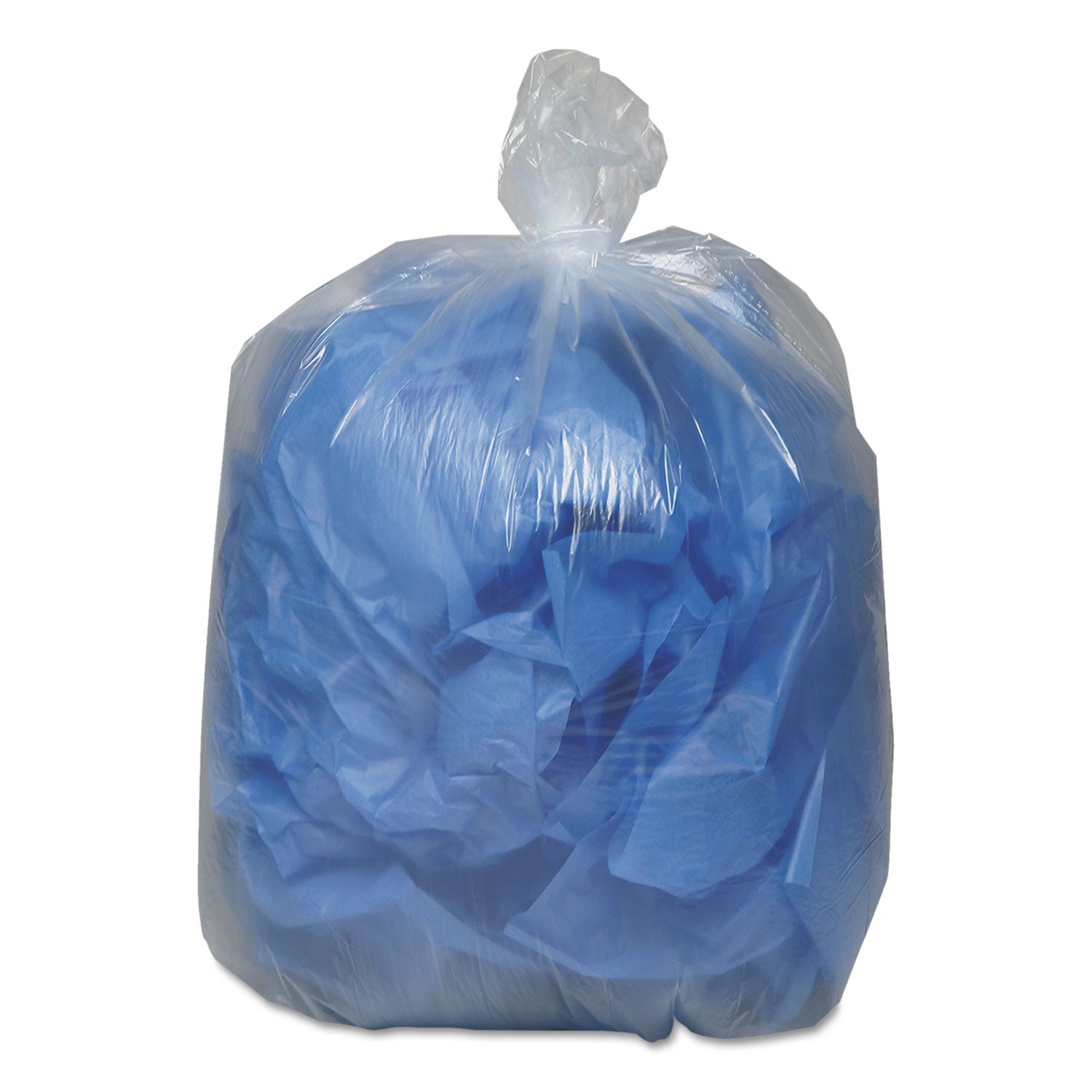 Classic Clear Linear Low-Density Can Liners, 10 gal, 0.6 mil, 24" x 23", Clear, 25 Bags/Roll, 20 Rolls/Carton