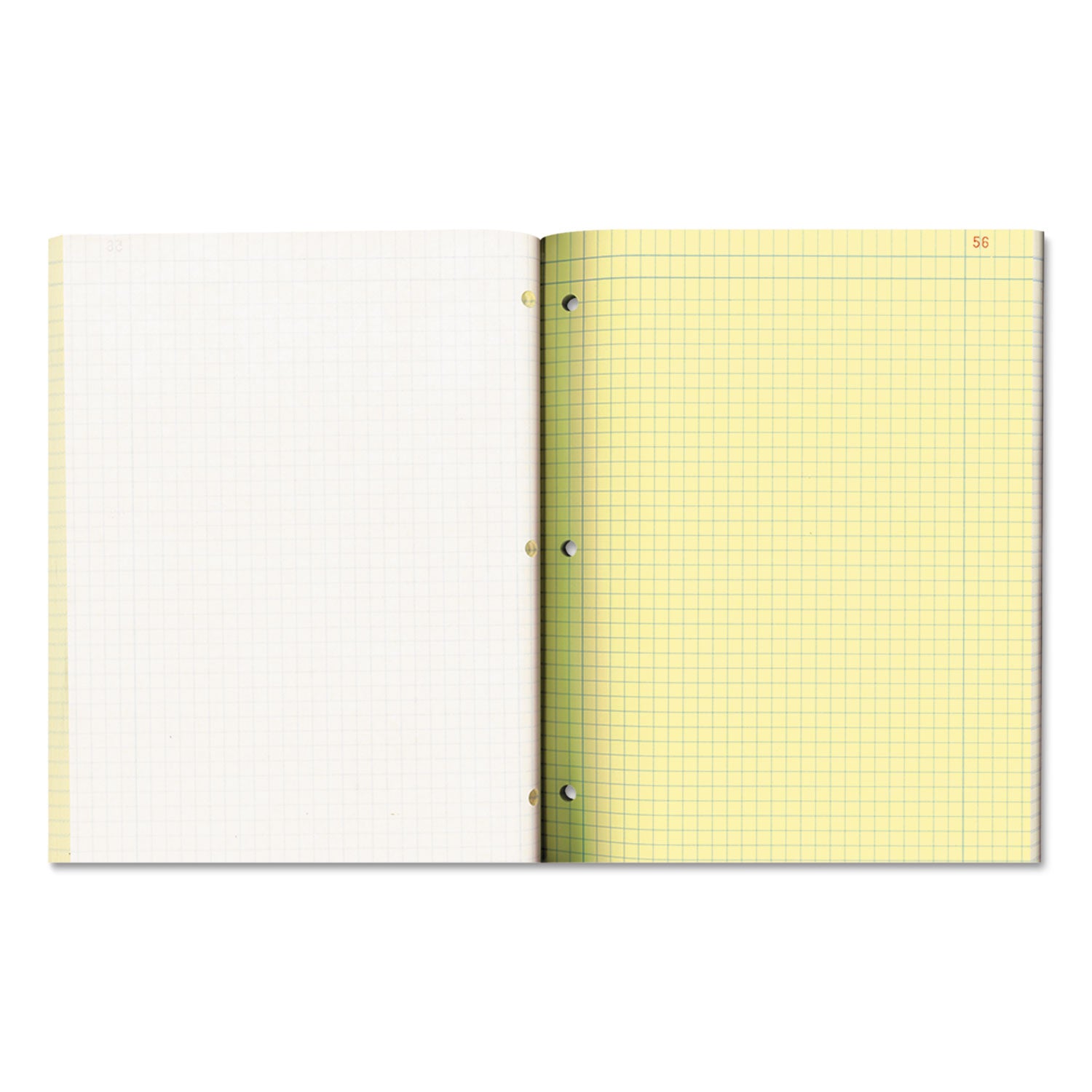 National® Duplicate Laboratory Notebooks, Stitched Binding, Quadrille Rule (4 sq/in), Brown Cover, (200) 11 x 9.25 Sheets