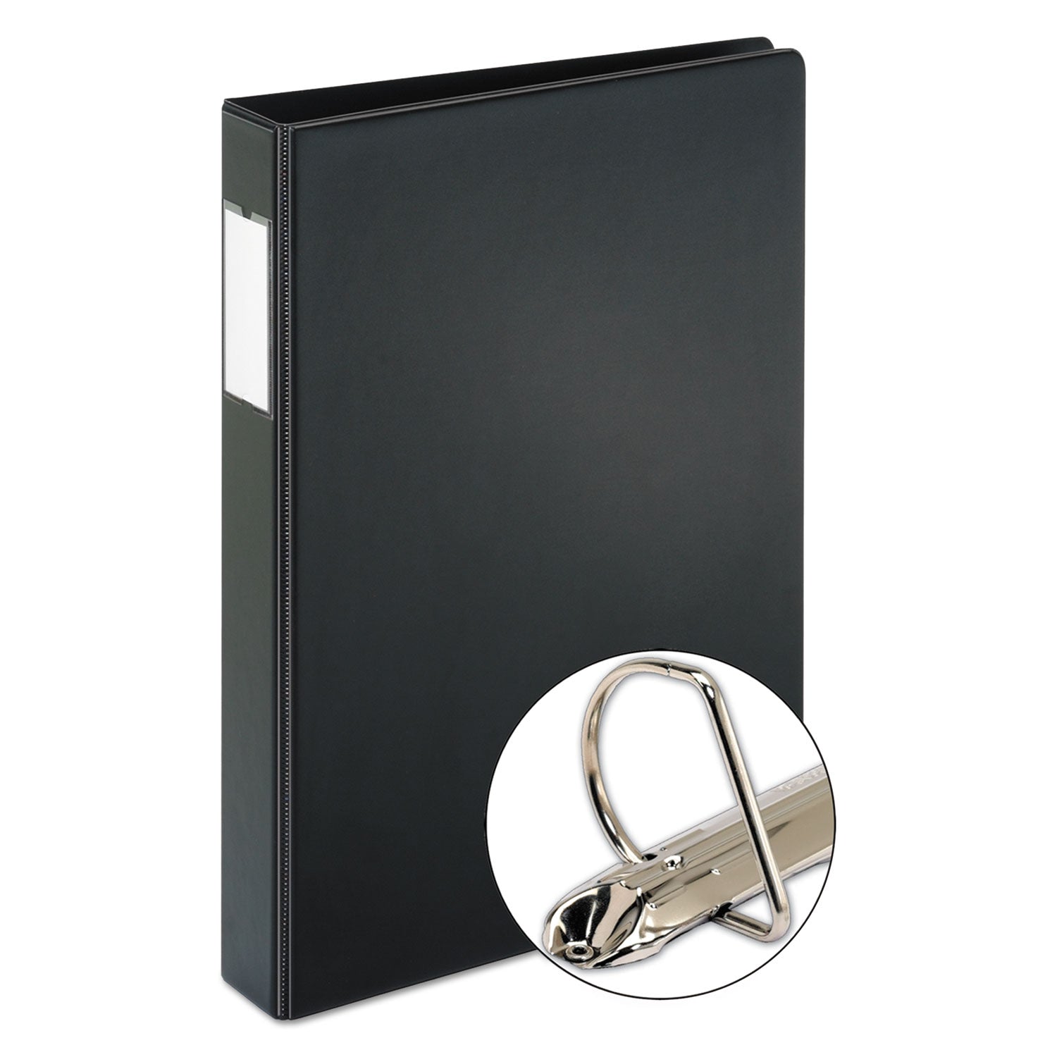 Cardinal® Legal Slant D Ring Binder, 3 Rings, 1" Capacity, 14 x 8.5, Black