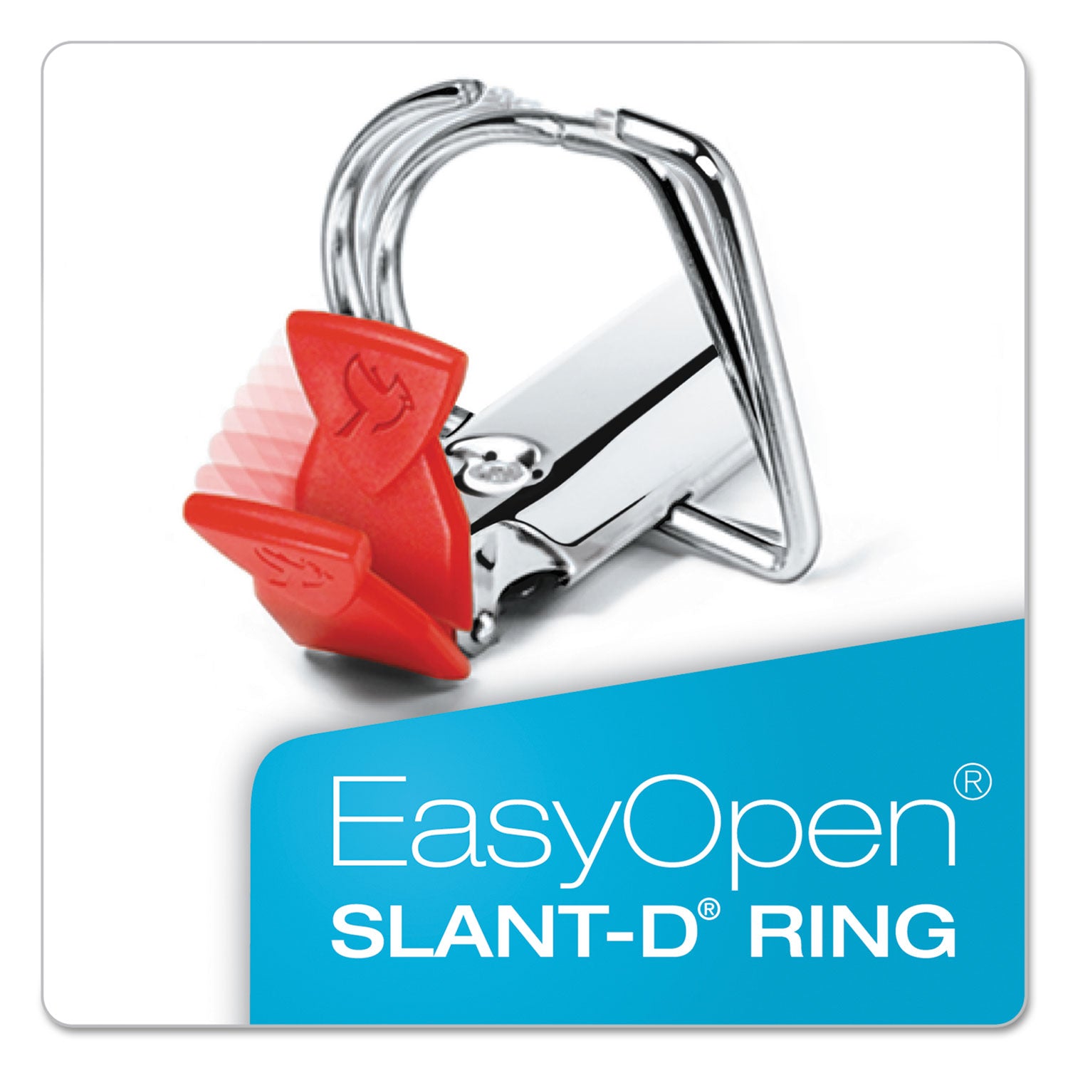 Cardinal® FreeStand Easy Open Locking Slant-D Ring Binder, 3 Rings, 2" Capacity, 11 x 8.5, White