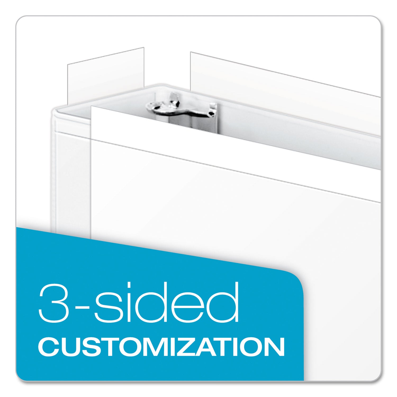 ClearVue Slant-D Ring Binder, 3 Rings, 1.5" Capacity, 11 x 17, White Cardinal® Flipcost