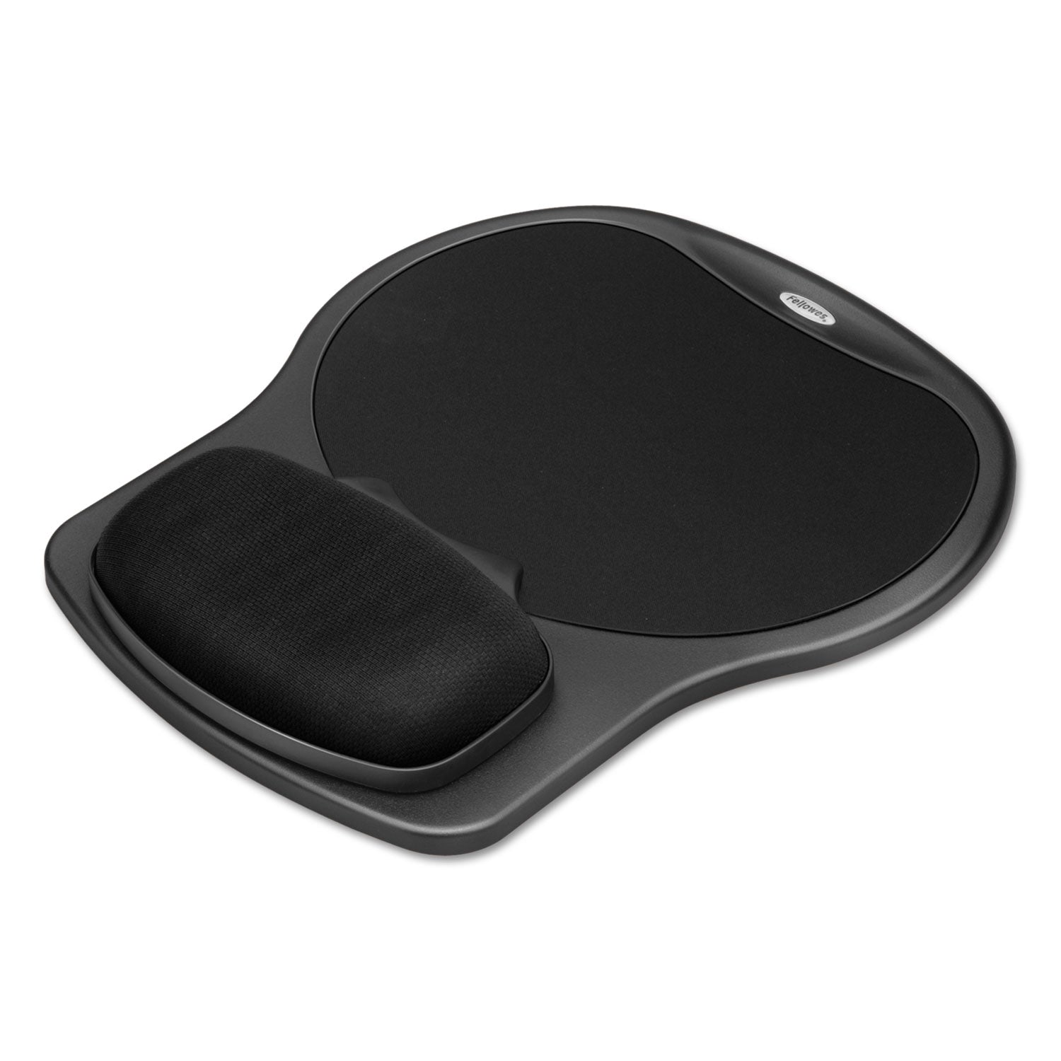 Fellowes® Easy Glide Gel Mouse Pad with Wrist Rest, 10 x 12, Black